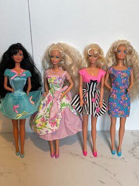 Vintage 1990s Barbie and Nia Redressed Lot